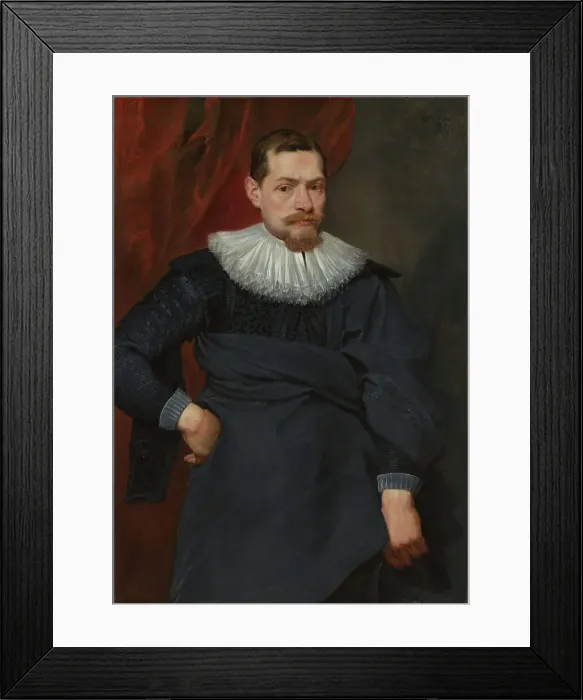 Framed Print : Portrait of a Man, 1619. Creator: Anthony van Dyck Framed Print : Portrait of a Man, 1619. Creator: Anthony van Dyck