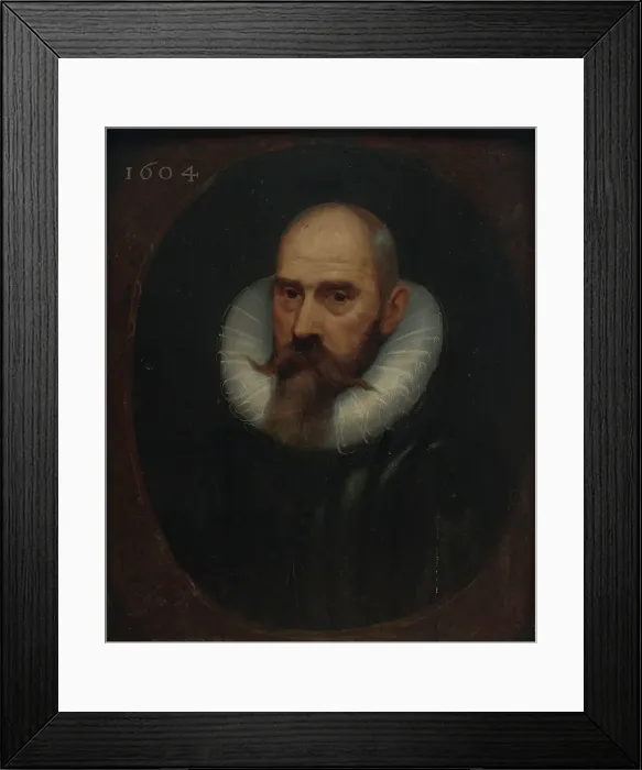 Framed Print : Portrait of a Man, 1604. Creator: Anon Framed Print : Portrait of a Man, 1604. Creator: Anon