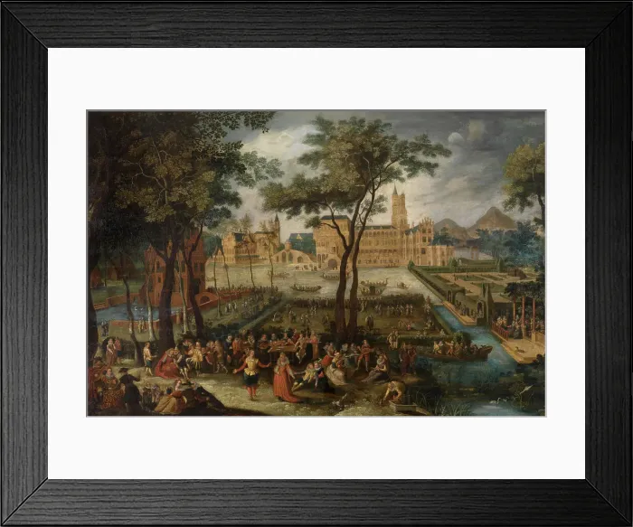 Framed Print : Garden Festival, 1599-1601. Creator: Anon Framed Print : Garden Festival, 1599-1601. Creator: Anon