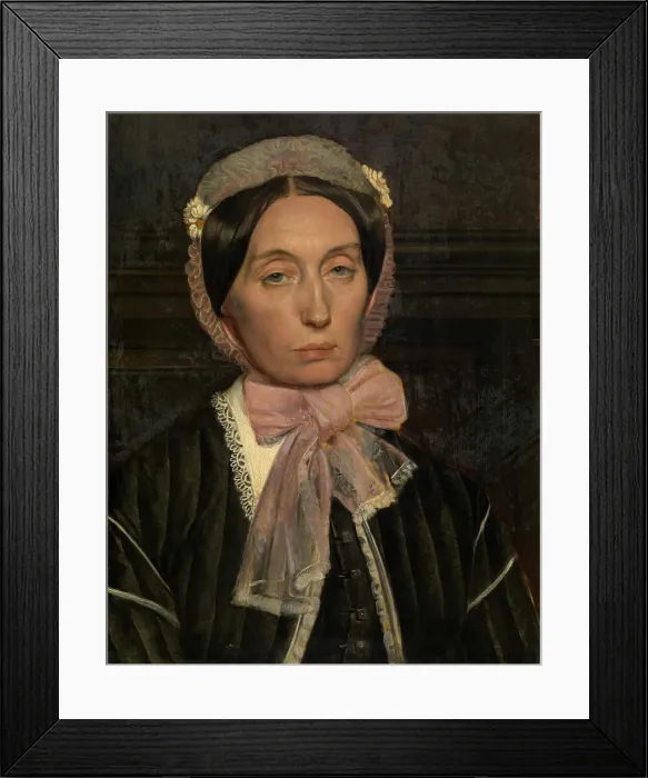 Framed Print : Madame Henri Leys-Van Haren, 1866. Creator: Jan August Hendrik Leys Framed Print : Madame Henri Leys-Van Haren, 1866. Creator: Jan August Hendrik Leys