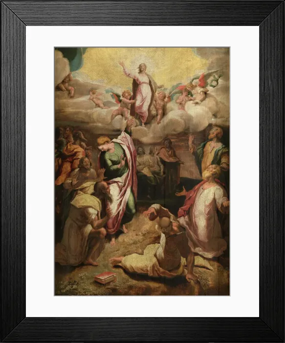Framed Print : Resurrection of Christ, 14th century. Creator: Anon Framed Print : Resurrection of Christ, 14th century. Creator: Anon