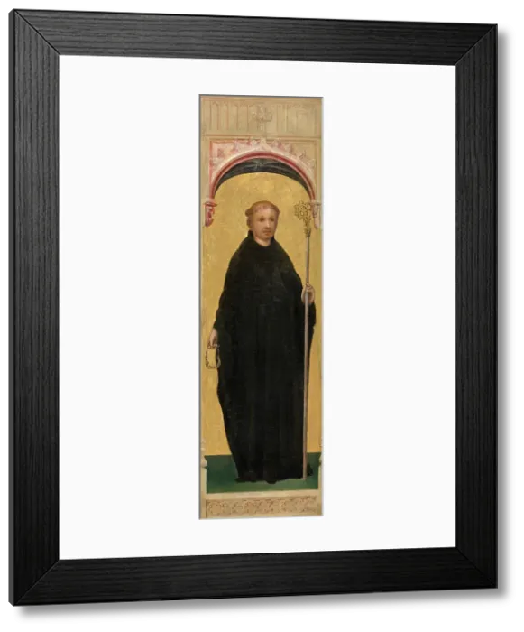Framed Print : Saint Leonard of Noblac, 1400-1425. Creator: Anon Framed Print : Saint Leonard of Noblac, 1400-1425. Creator: Anon