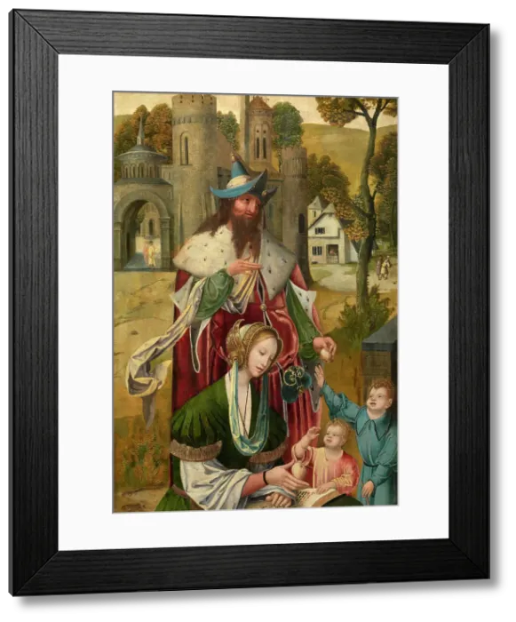 Framed Print : Mary Salome and her Family, 2nd quarter 16th century. Creator: Anon Framed Print : Mary Salome and her Family, 2nd quarter 16th century. Creator: Anon