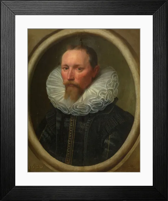 Framed Print : Portrait of a Man, 1620. Creator: Anon Framed Print : Portrait of a Man, 1620. Creator: Anon