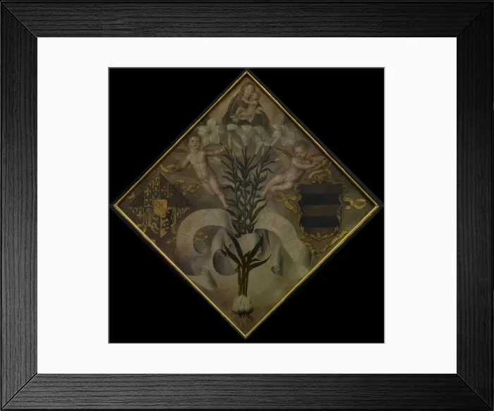 Framed Print : Blazon of the Diest Chamber of Rethoric De Leliebloem, 1561. Creator: Anon Framed Print : Blazon of the Diest Chamber of Rethoric De Leliebloem, 1561. Creator: Anon