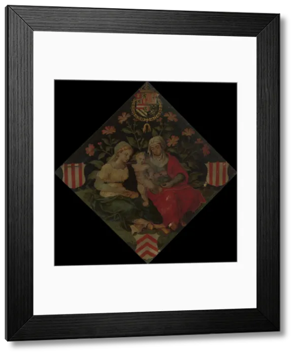Framed Print : Blazon of the Lier Chamber of Rethoric Het jenetten bloemken, 1561. Creator: Anon Framed Print : Blazon of the Lier Chamber of Rethoric Het jenetten bloemken, 1561. Creator: Anon