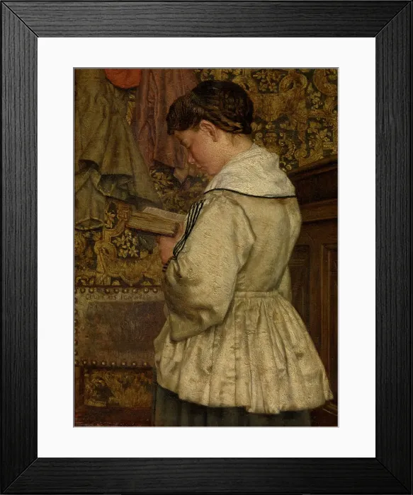 Framed Print : Woman Reading, 1872. Creator: Henri Jean Augustin de Braekeleer Framed Print : Woman Reading, 1872. Creator: Henri Jean Augustin de Braekeleer
