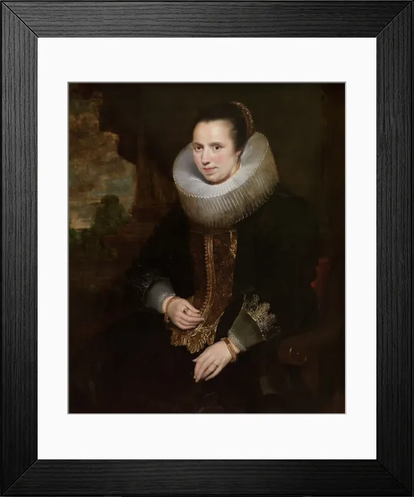 Framed Print : Elisabeth Hoegaerts, 1625. Creator: Cornelis de Vos Framed Print : Elisabeth Hoegaerts, 1625. Creator: Cornelis de Vos