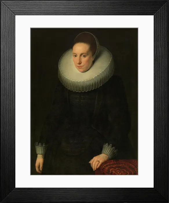 Framed Print : Portrait of a Woman, 1609. Creator: Cornelis de Vos Framed Print : Portrait of a Woman, 1609. Creator: Cornelis de Vos