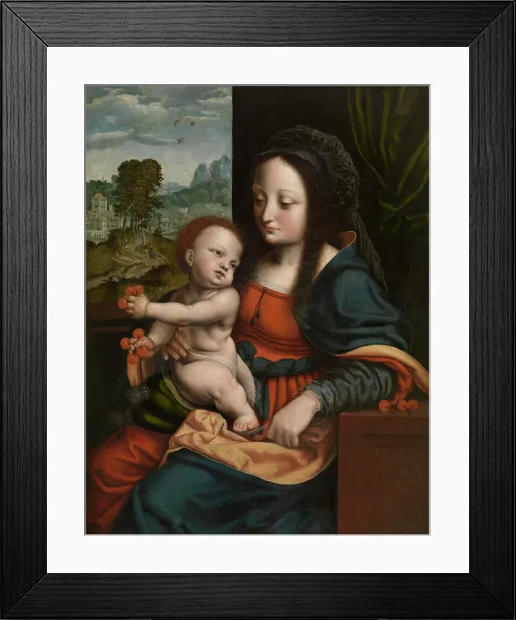Framed Print : Madonna, 1st half of the 16th century. Creator: Anon Framed Print : Madonna, 1st half of the 16th century. Creator: Anon