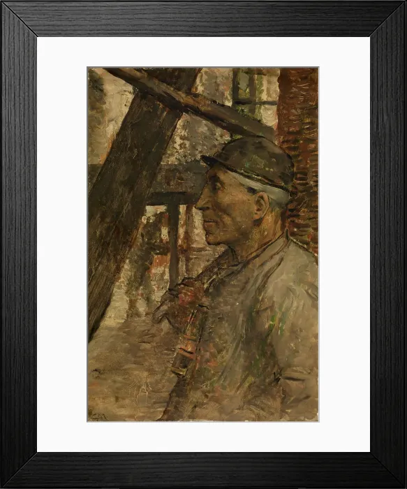 Framed Print : Collier with Safety Lamp, c1860-1900. Creator: Constantin Emile Meunier Framed Print : Collier with Safety Lamp, c1860-1900. Creator: Constantin Emile Meunier