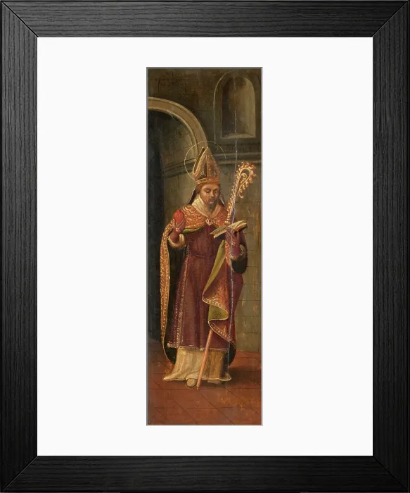 Framed Print : Saint Augustine, 17th century. Creator: Anon Framed Print : Saint Augustine, 17th century. Creator: Anon