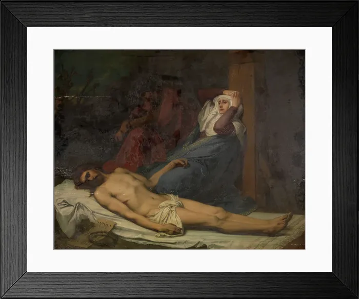 Framed Print : Pieta, 1866. Creator: Charles Verlat Framed Print : Pieta, 1866. Creator: Charles Verlat