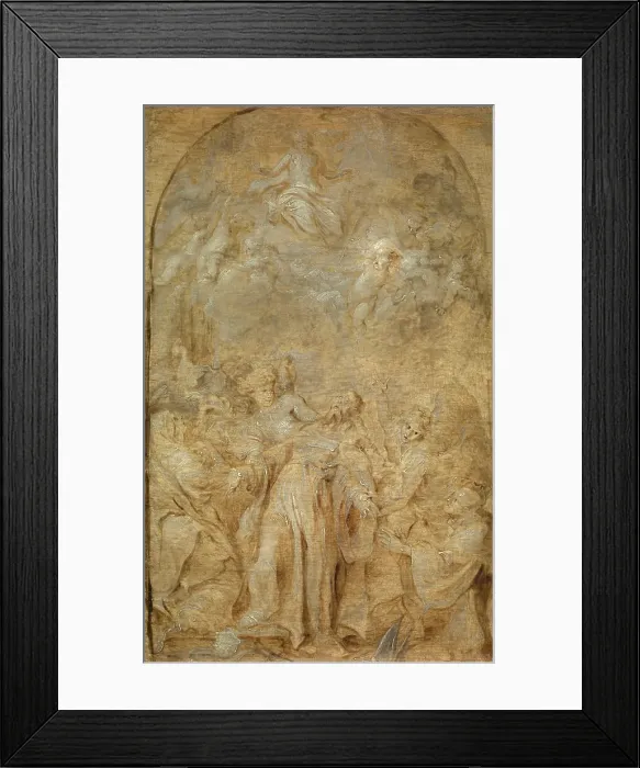 Framed Print : Saint Augustine in Ecstasy, 1628. Creator: Anthony van Dyck Framed Print : Saint Augustine in Ecstasy, 1628. Creator: Anthony van Dyck