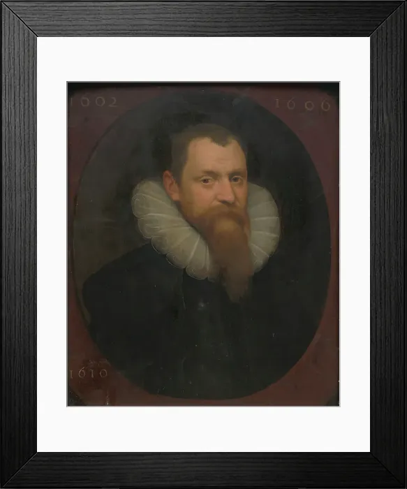 Framed Print : Portrait of a Man, 1602. Creator: Anon Framed Print : Portrait of a Man, 1602. Creator: Anon