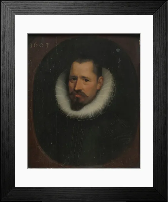 Framed Print : Portrait of a Man, 1603. Creator: Anon Framed Print : Portrait of a Man, 1603. Creator: Anon