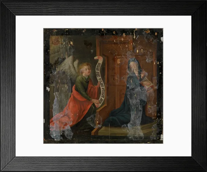 Framed Print : The Annunciation, 4th quarter 14th century. Creator: Anon Framed Print : The Annunciation, 4th quarter 14th century. Creator: Anon
