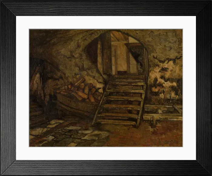 Framed Print : Cellar, 1873. Creator: Willem Linnig II Framed Print : Cellar, 1873. Creator: Willem Linnig II