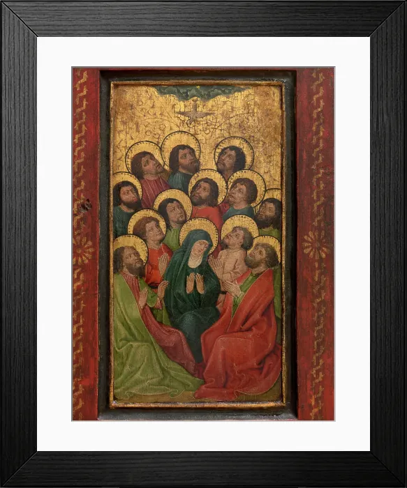 Framed Print : The Miracle of Pentecost, 16th century. Creator: Anon Framed Print : The Miracle of Pentecost, 16th century. Creator: Anon