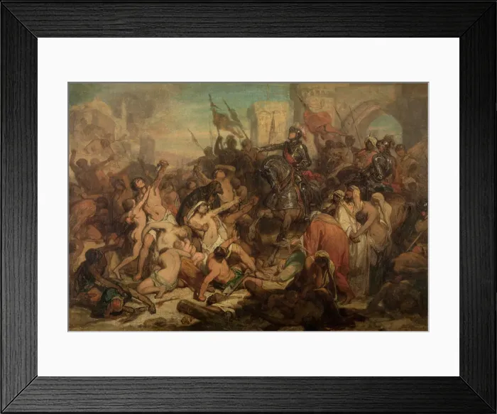 Framed Print : Charles V Frees the Slaves in Tunis, 1535, (c1870s). Creator: Nicaise de Keyser Framed Print : Charles V Frees the Slaves in Tunis, 1535, (c1870s). Creator: Nicaise de Keyser
