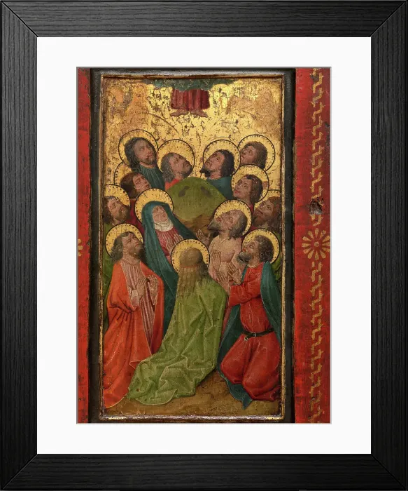 Framed Print : The Ascension, 16th century. Creator: Anon Framed Print : The Ascension, 16th century. Creator: Anon