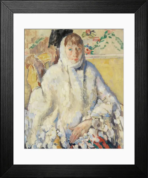 Framed Print : The Sick Woman with the White Shawl, 1912. Creator: Rik Wouters Framed Print : The Sick Woman with the White Shawl, 1912. Creator: Rik Wouters