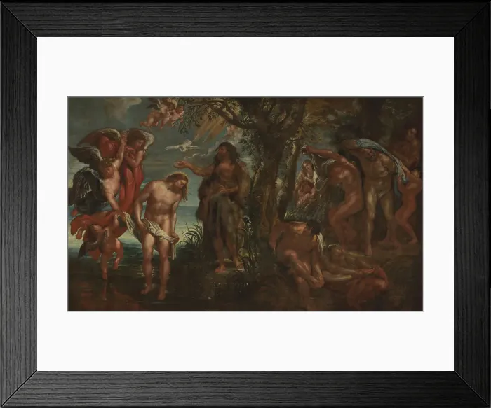 Framed Print : The Baptism of Christ, 1604-1605. Creator: Peter Paul Rubens Framed Print : The Baptism of Christ, 1604-1605. Creator: Peter Paul Rubens