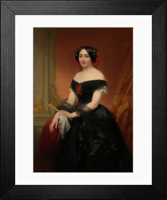 Framed Print : Madame Mols-de Brialmont, 1853. Creator: Nicaise de Keyser Framed Print : Madame Mols-de Brialmont, 1853. Creator: Nicaise de Keyser