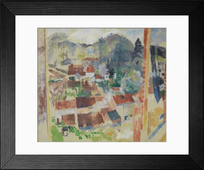 Framed Print : Open Window on Bosvoorde, 1914. Creator: Rik Wouters Framed Print : Open Window on Bosvoorde, 1914. Creator: Rik Wouters