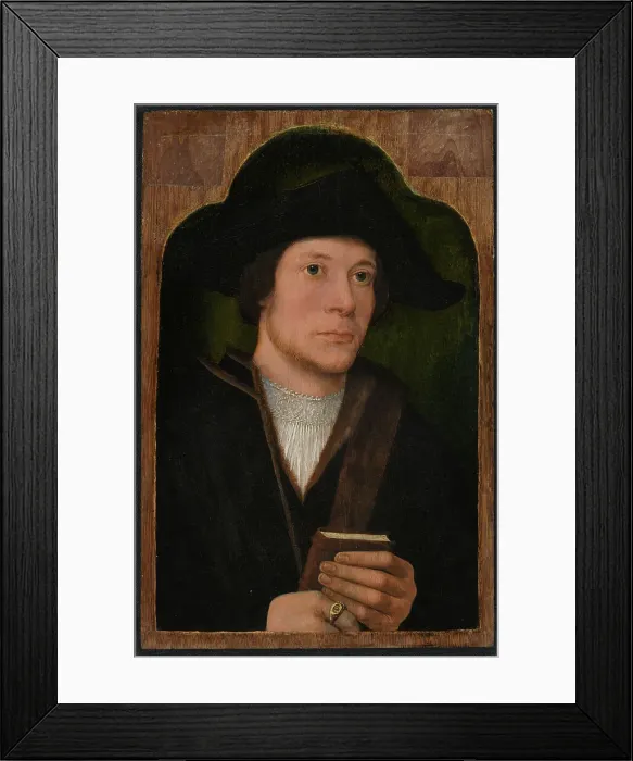 Framed Print : Portrait of a Man, 15th century. Creator: Anon Framed Print : Portrait of a Man, 15th century. Creator: Anon