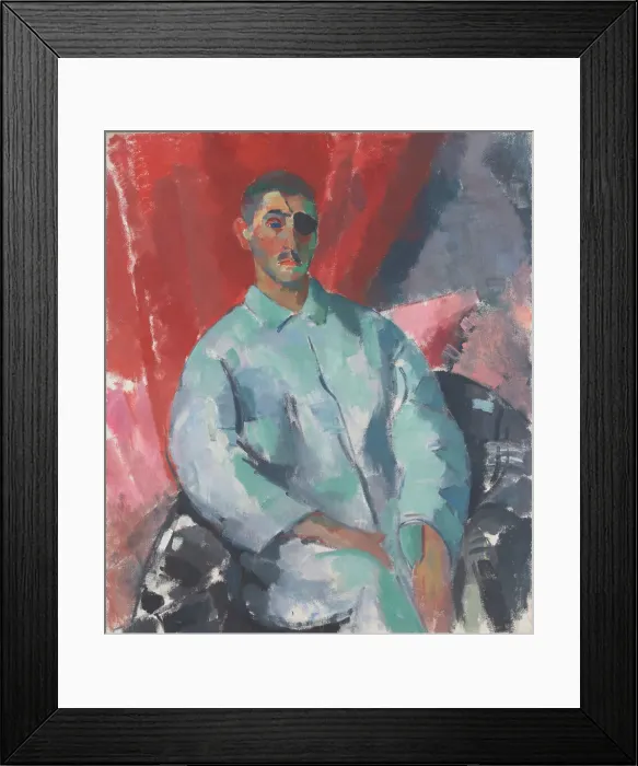 Framed Print : Self Portrait with Black Eye Patch, 1915. Creator: Rik Wouters Framed Print : Self Portrait with Black Eye Patch, 1915. Creator: Rik Wouters