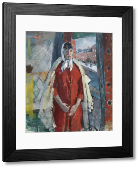 Framed Print : Woman at the Window, 1915. Creator: Rik Wouters