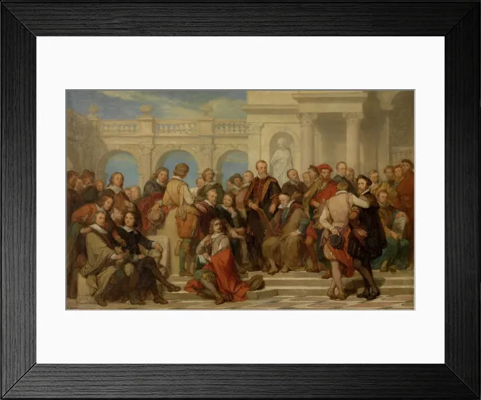 Framed Print : Painters and Sculptors, c1860s. Creator: Nicaise de Keyser Framed Print : Painters and Sculptors, c1860s. Creator: Nicaise de Keyser