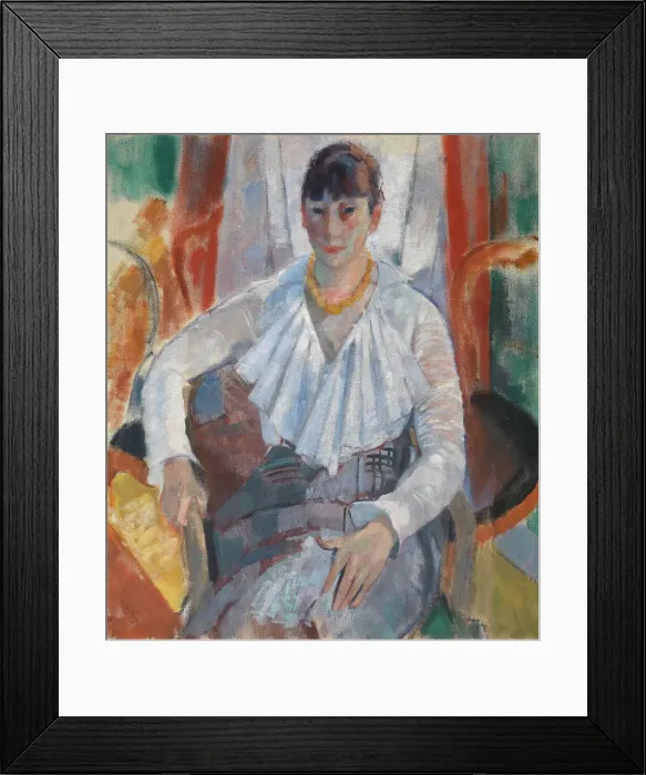 Framed Print : Woman in White, 1915. Creator: Rik Wouters Framed Print : Woman in White, 1915. Creator: Rik Wouters