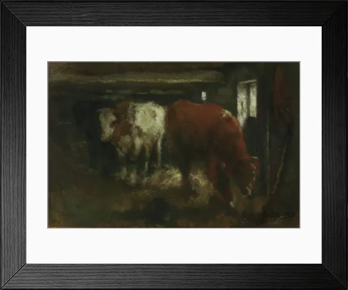 Framed Print : Slaughter Shed, c1860-1900. Creator: Jan Stobbaerts Framed Print : Slaughter Shed, c1860-1900. Creator: Jan Stobbaerts