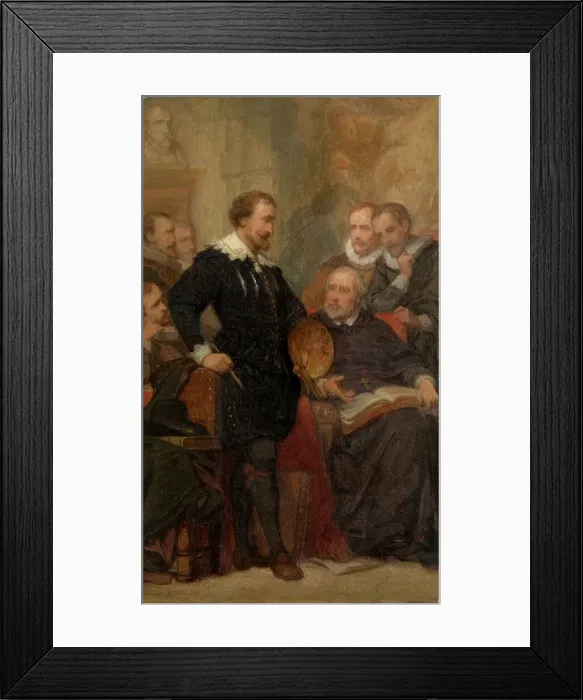 Framed Print : Peter Paul Rubens in his Studio, (c1620s), c1860s. Creator: Nicaise de Keyser Framed Print : Peter Paul Rubens in his Studio, (c1620s), c1860s. Creator: Nicaise de Keyser