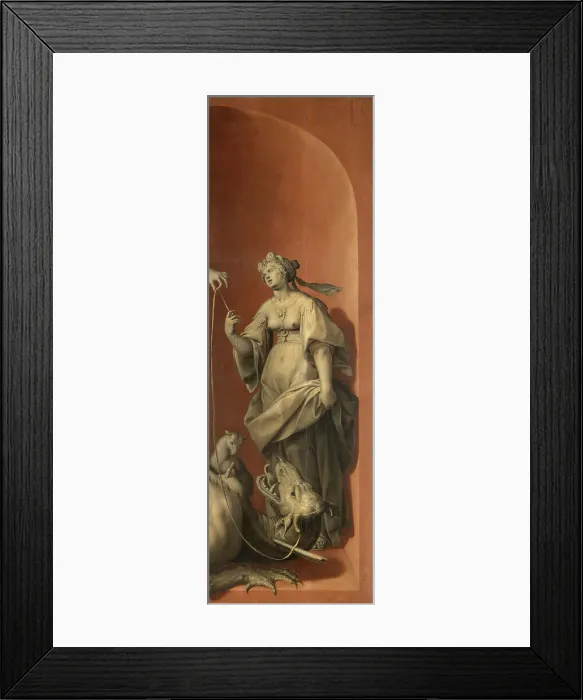 Framed Print : Saint Margaret, c1570-1590s. Creator: Ambrosius Francken I Framed Print : Saint Margaret, c1570-1590s. Creator: Ambrosius Francken I