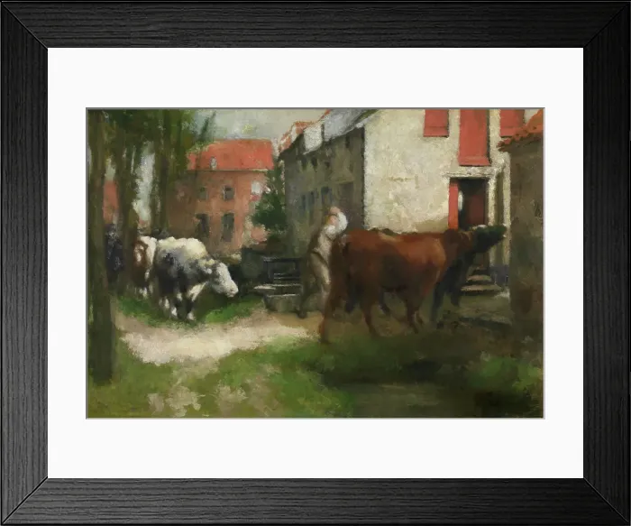 Framed Print : To the Stables, c1860-1900. Creator: Jan Stobbaerts Framed Print : To the Stables, c1860-1900. Creator: Jan Stobbaerts
