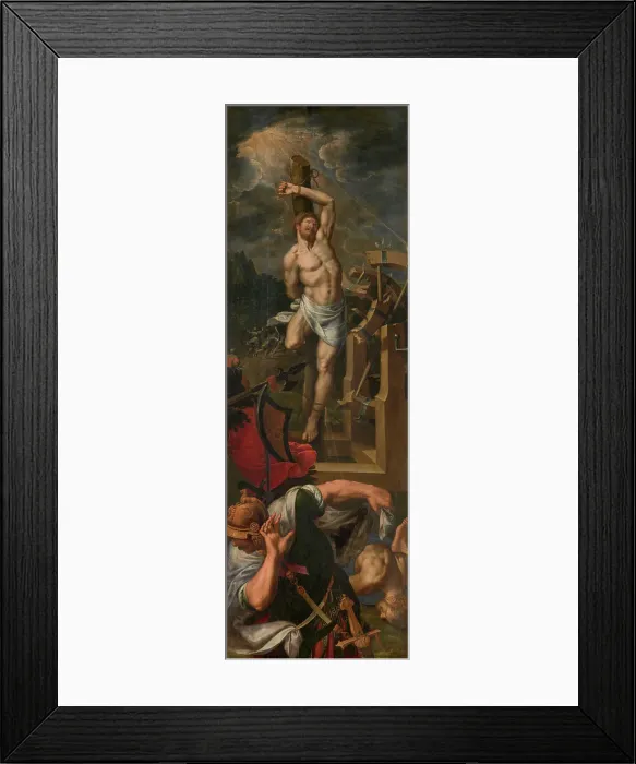 Framed Print : Saint George tortured, c1570-1590s. Creator: Ambrosius Francken I Framed Print : Saint George tortured, c1570-1590s. Creator: Ambrosius Francken I