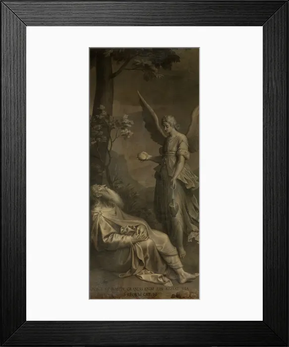 Framed Print : Elijah Fed by an Angel, 1589-1596. Creator: Ambrosius Francken I Framed Print : Elijah Fed by an Angel, 1589-1596. Creator: Ambrosius Francken I