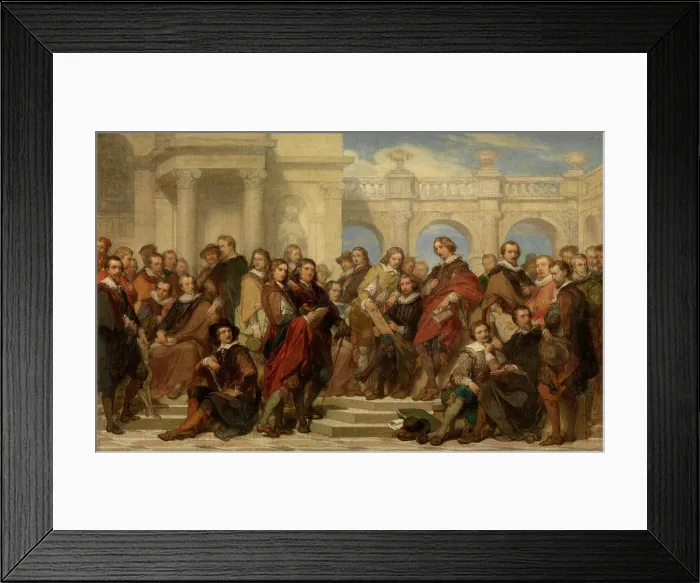 Framed Print : Painters and Etchers, c1860s. Creator: Nicaise de Keyser Framed Print : Painters and Etchers, c1860s. Creator: Nicaise de Keyser