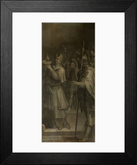Framed Print : Abraham and Melchizedech, 1589-1596. Creator: Ambrosius Francken I Framed Print : Abraham and Melchizedech, 1589-1596. Creator: Ambrosius Francken I