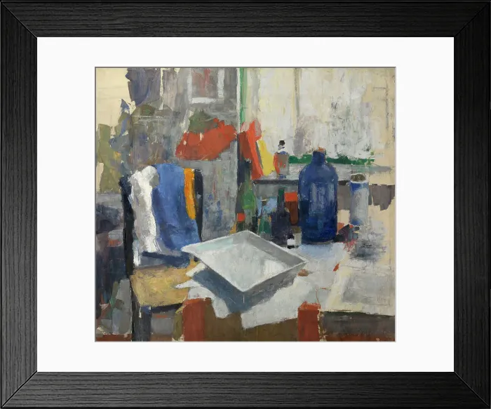 Framed Print : Etching Table, 1909. Creator: Rik Wouters Framed Print : Etching Table, 1909. Creator: Rik Wouters