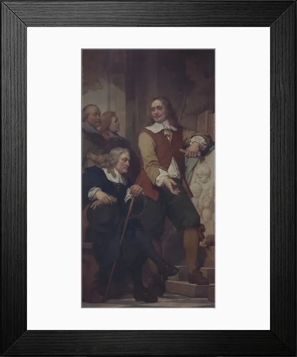 Framed Print : The Sculptor Artus Quellinus I in Amsterdam (c1680s), 1862-1872. Creator: Nicaise de Keyser Framed Print : The Sculptor Artus Quellinus I in Amsterdam (c1680s), 1862-1872. Creator: Nicaise de Keyser