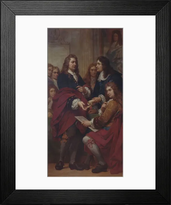 Framed Print : The Engraver Gerard Edelinck in Paris, (1680s), 1862-1872. Creator: Nicaise de Keyser Framed Print : The Engraver Gerard Edelinck in Paris, (1680s), 1862-1872. Creator: Nicaise de Keyser