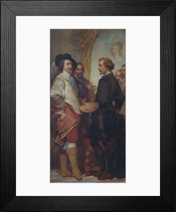 Framed Print : The Painter Anthony van Dyck in London, (c1630s), 1862-1872. Creator: Nicaise de Keyser Framed Print : The Painter Anthony van Dyck in London, (c1630s), 1862-1872. Creator: Nicaise de Keyser