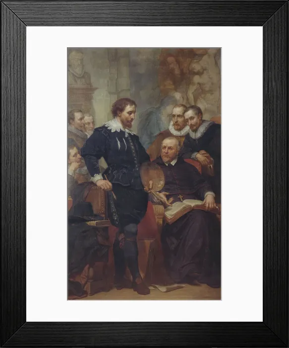Framed Print : Peter Paul Rubens in his Studio, (c1620s), 1862-1872. Creator: Nicaise de Keyser
