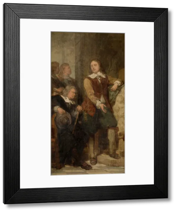 Framed Print : The Sculptor Artus Quellinus I in Amsterdam, (c1670s), c1860s. Creator: Nicaise de Keyser Framed Print : The Sculptor Artus Quellinus I in Amsterdam, (c1670s), c1860s. Creator: Nicaise de Keyser