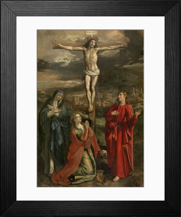 Framed Print : Calvary, 1600. Creator: Martin de Vos Framed Print : Calvary, 1600. Creator: Martin de Vos