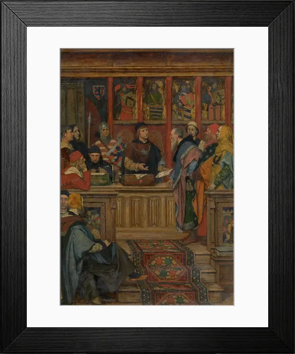 Framed Print : The Hanseatic League receives its Charter, 1890. Creator: Albrecht De Vriendt Framed Print : The Hanseatic League receives its Charter, 1890. Creator: Albrecht De Vriendt